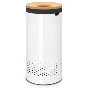 Brabantia Tvättkorg med korklock 35L Vit