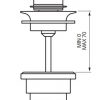 Bottenventil Tapwell 74400 Black Chrome Ø63mm - Bild 2