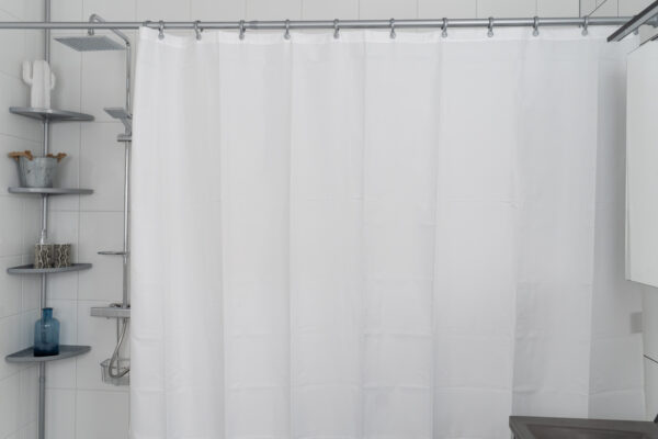 Duschstång rak 135-190 cm. Vit eller silver - Bild 2