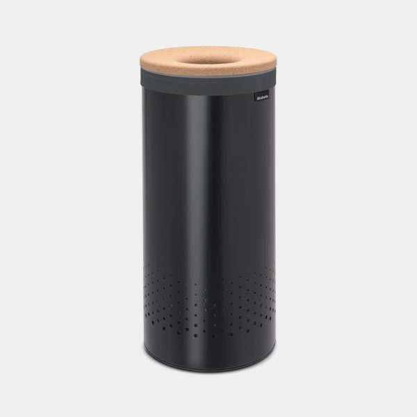 Brabantia Tvättkorg med korklock 35L Svart