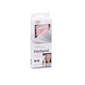 Hårband i mikrofiber, rosa eller grå.